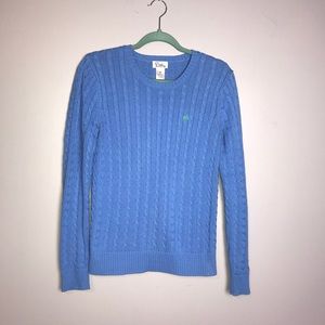 Lilly Pulitzer Blue Cableknit Sweater - Size M